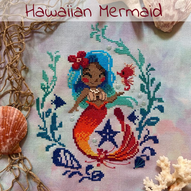 Hawaiian Mermaid | Autumn Lane Stitchery
