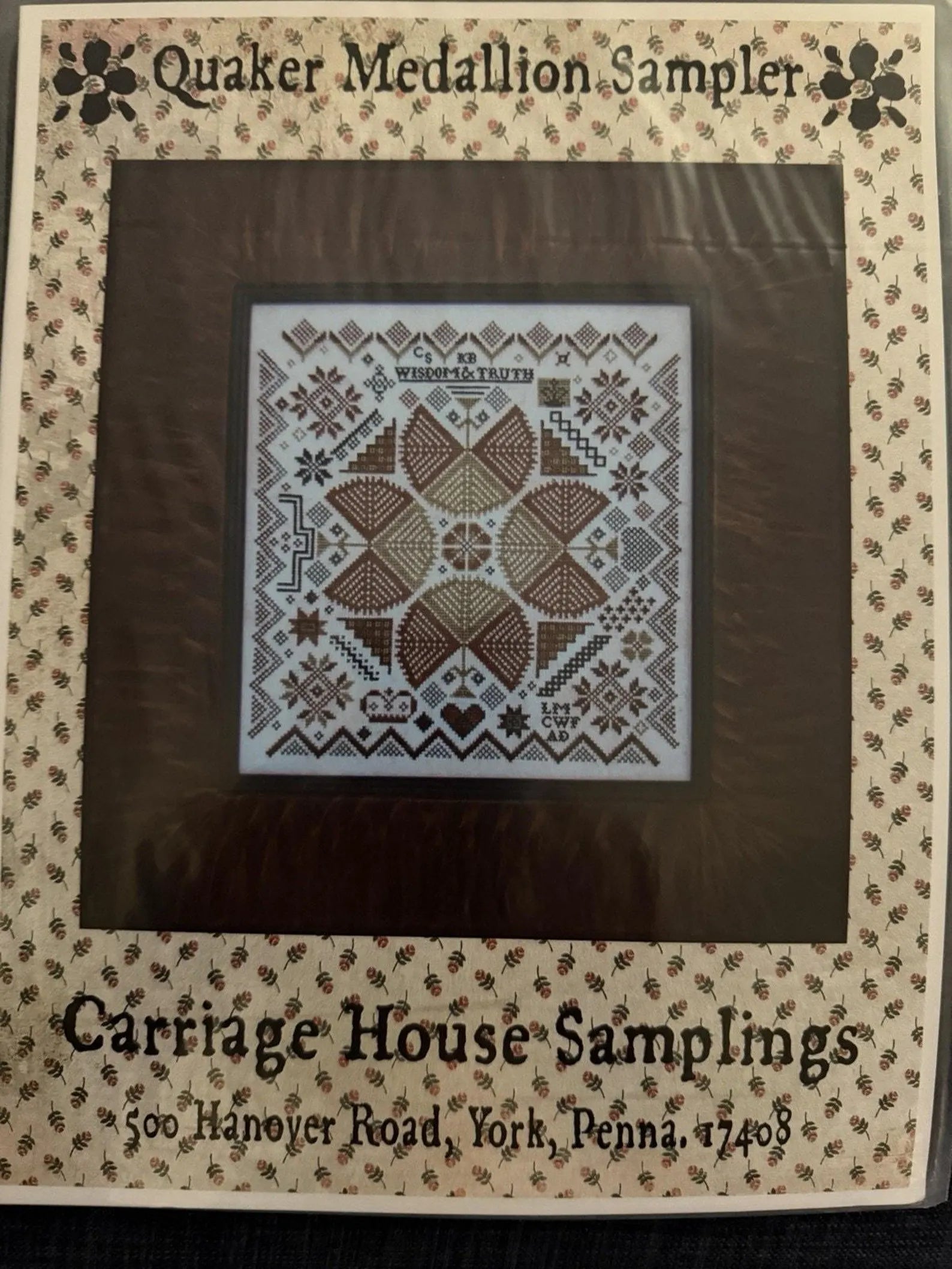 Quaker Medallion Sampler | Carriage House Samplings