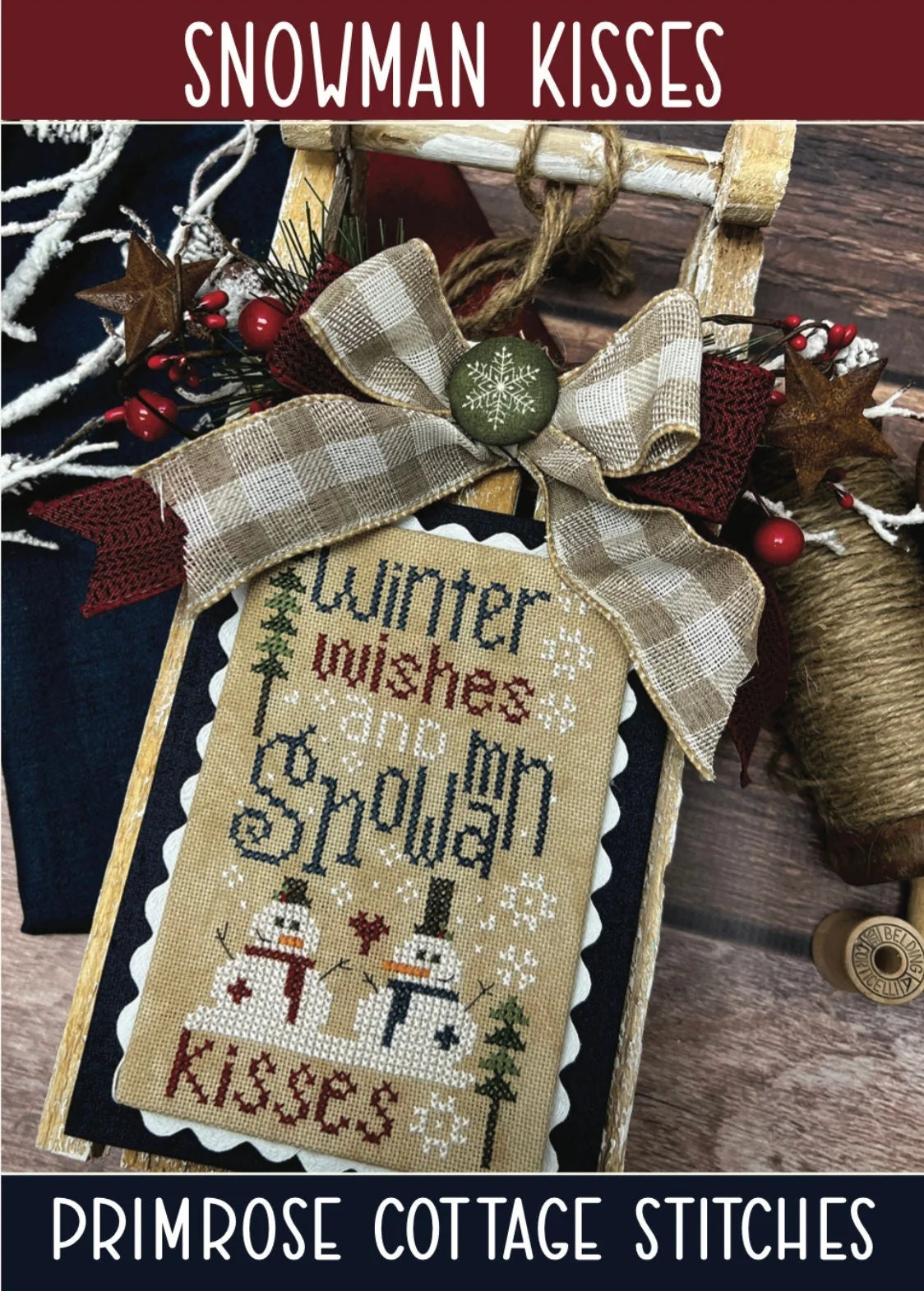 Snowman Kisses (#935) | Primrose Cottage Stitches