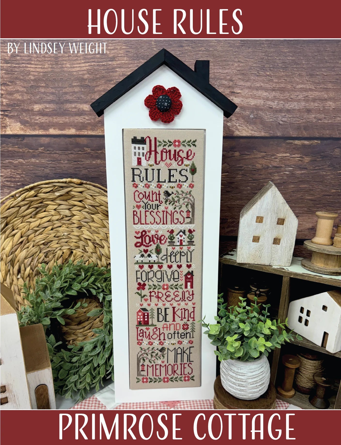 House Rules Cross Stitch | Primrose Cottage Stitches