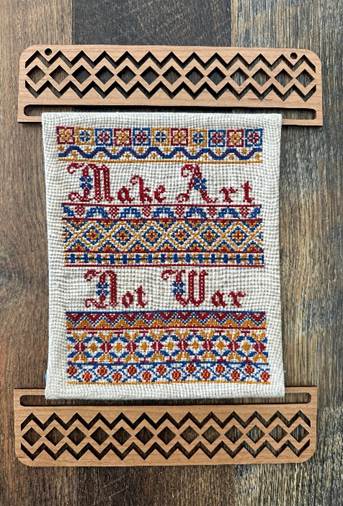 Make Art Not War Finishing Hardware | Rebel Stitcher Designs