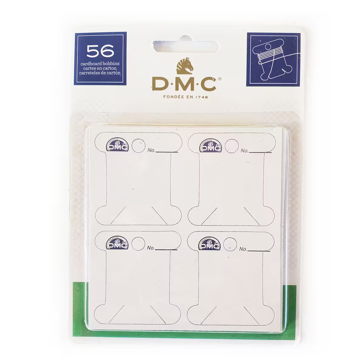 Cardboard Floss Bobbins 56ct | DMC
