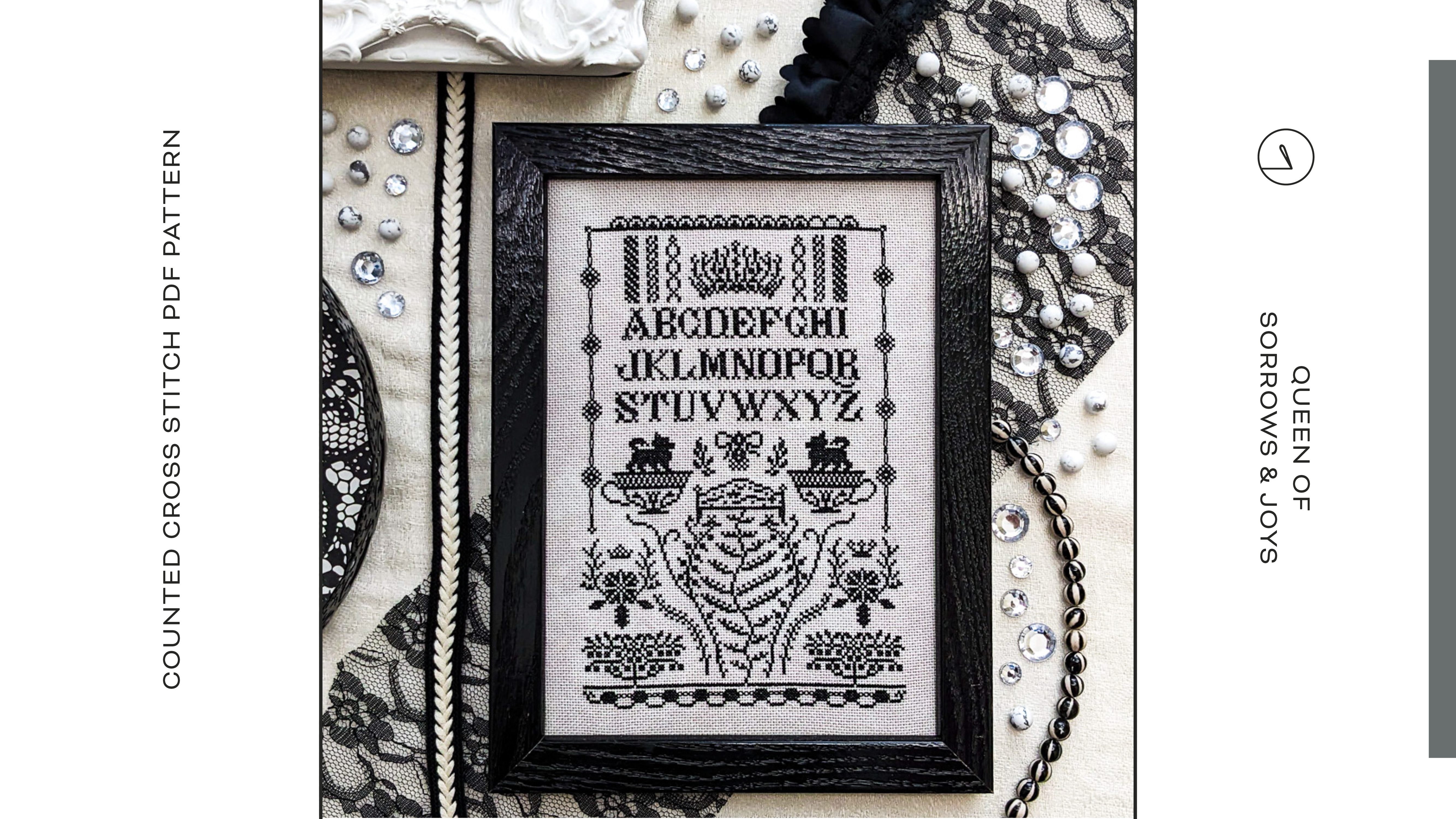 Queen of Sorrows & Joys | Shaded Stitchery