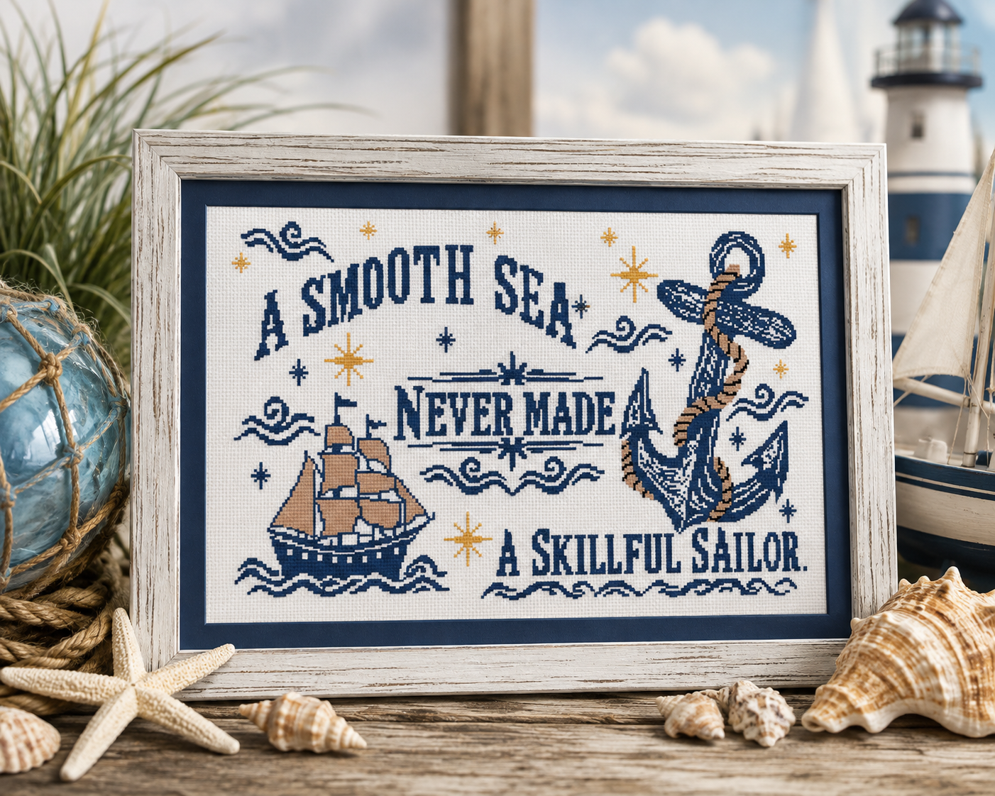Smooth Sea | Salty Stitcher Designs