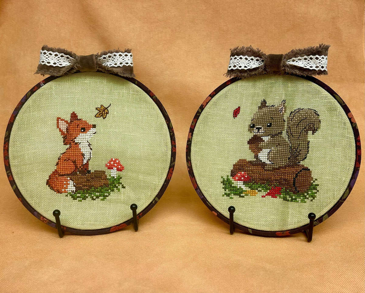 Li'l Critters: Li'l Fox & Li'l Squirrel | The Stitchin' Kitten Designs