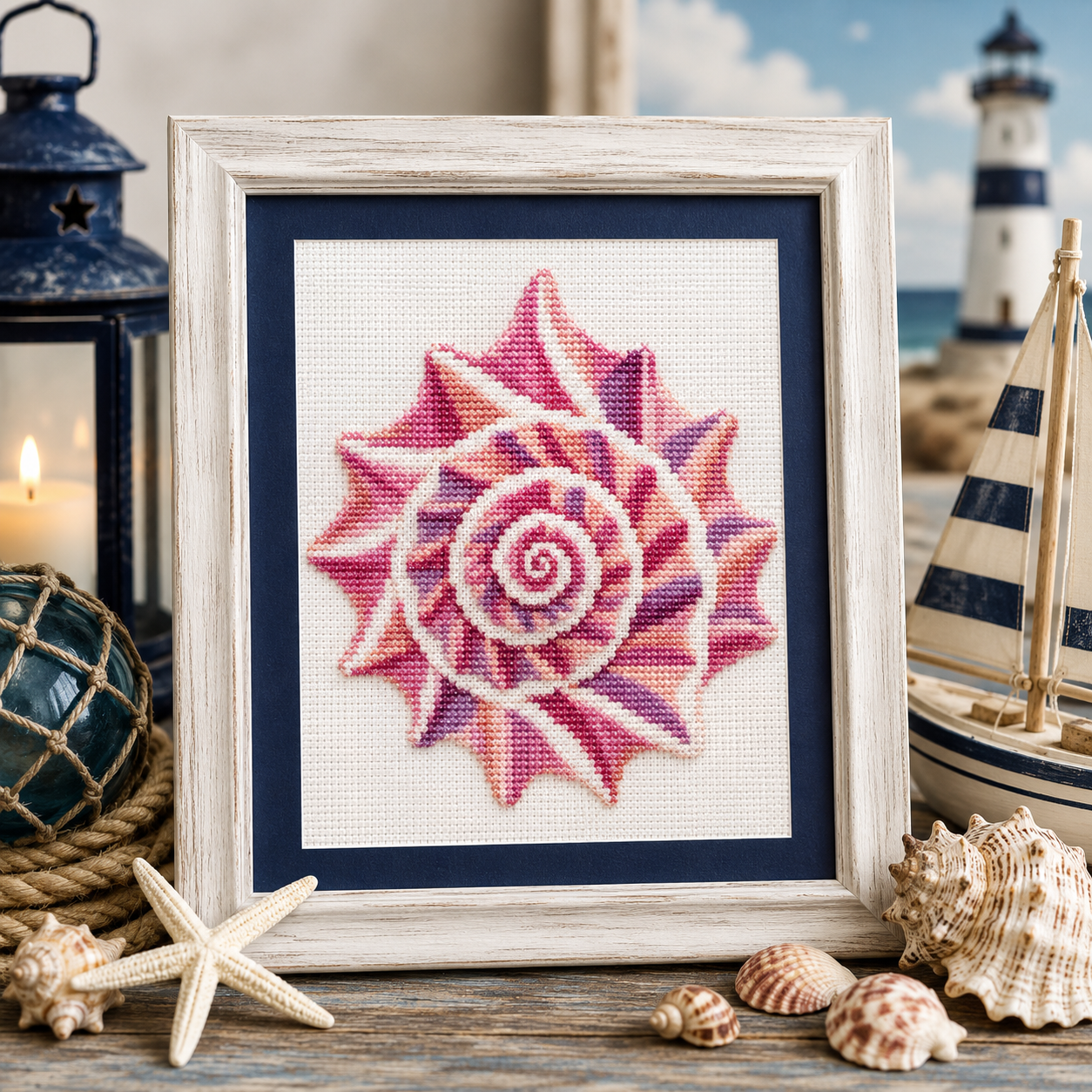 Conch Shell | Salty Stitcher Designs
