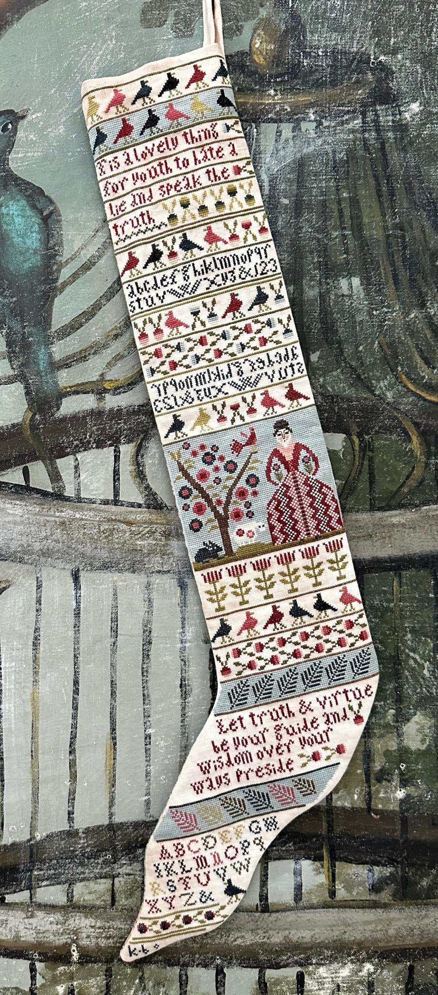 Truth & Virtue Stocking | Kathy Barrick