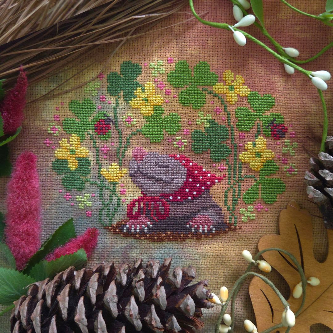 Shrew in the Wood Sorrel | BAD Stitch
