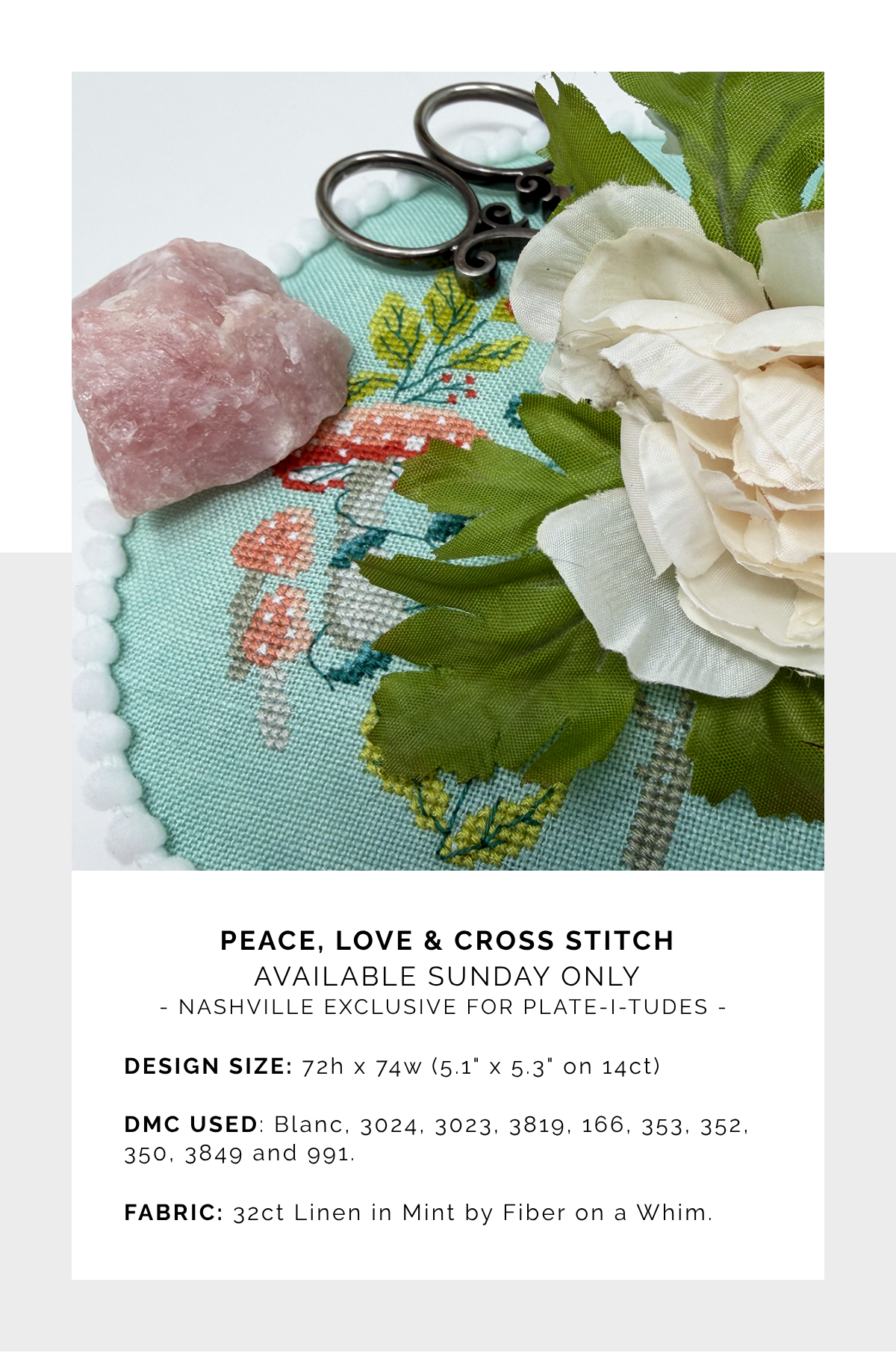 Peace, Love, and Cross Stitch | Tiny Modernist