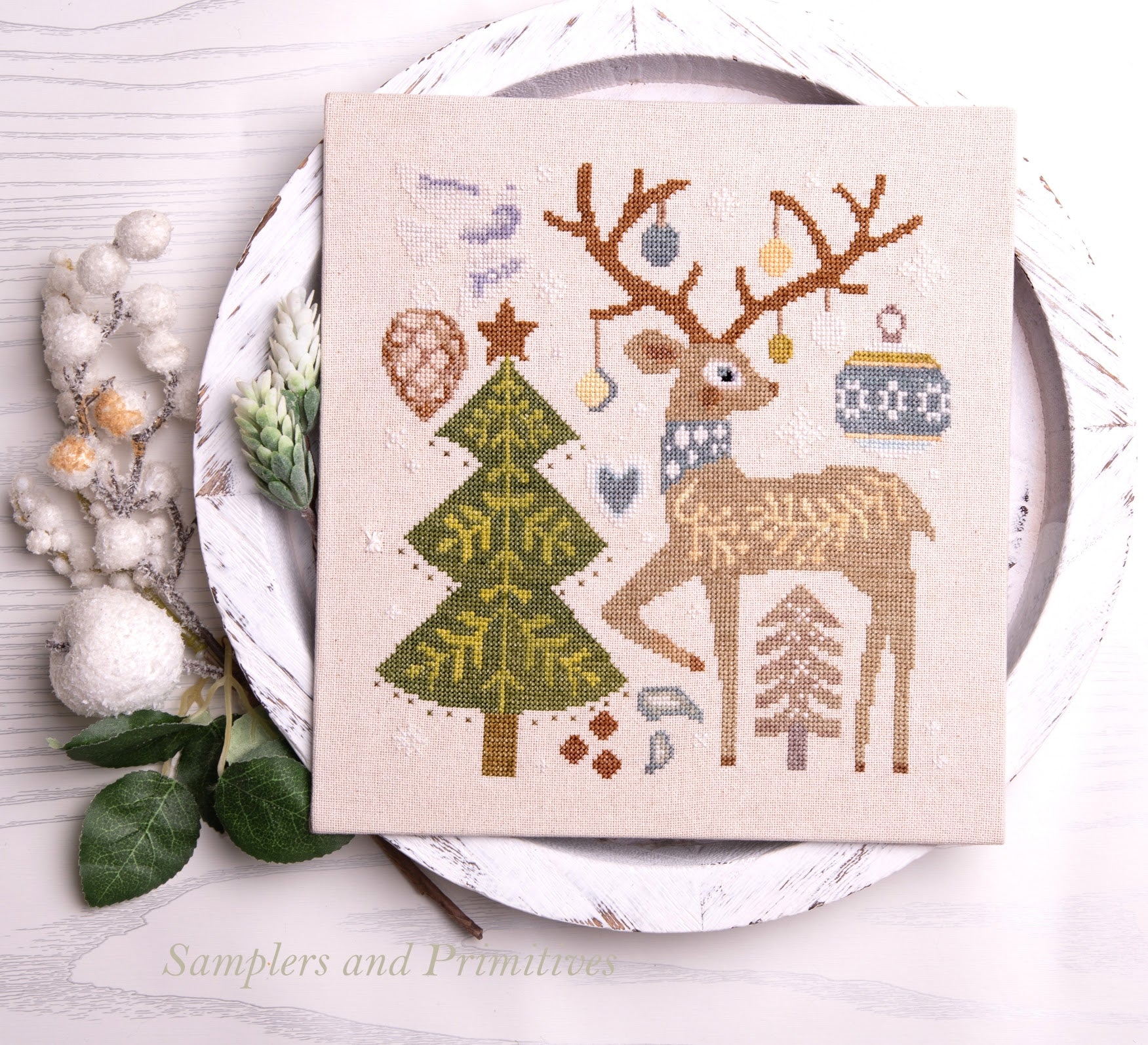 Festive Reindeer | Samplers and Primitives