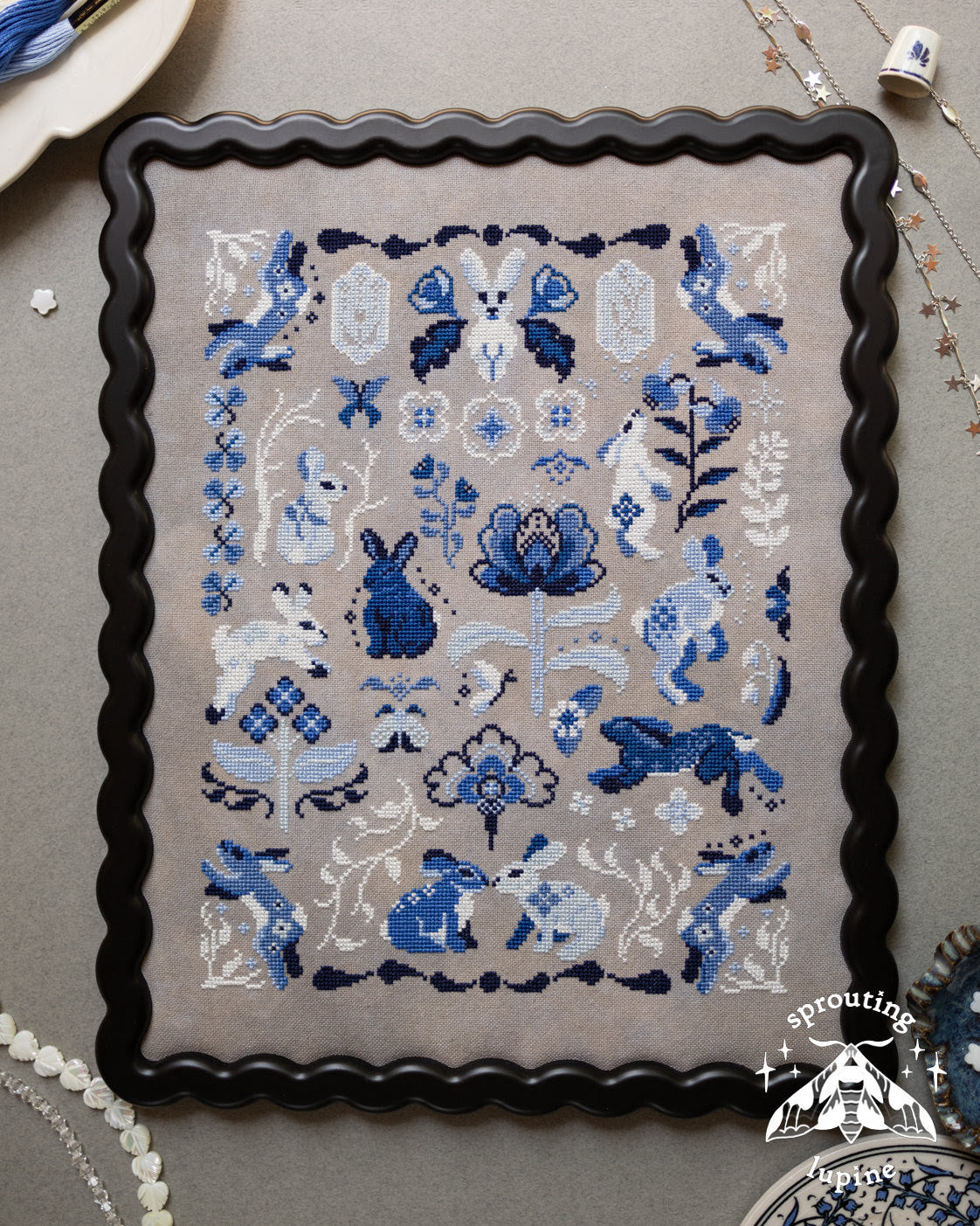 Delft Bunnies | sprouting lupine
