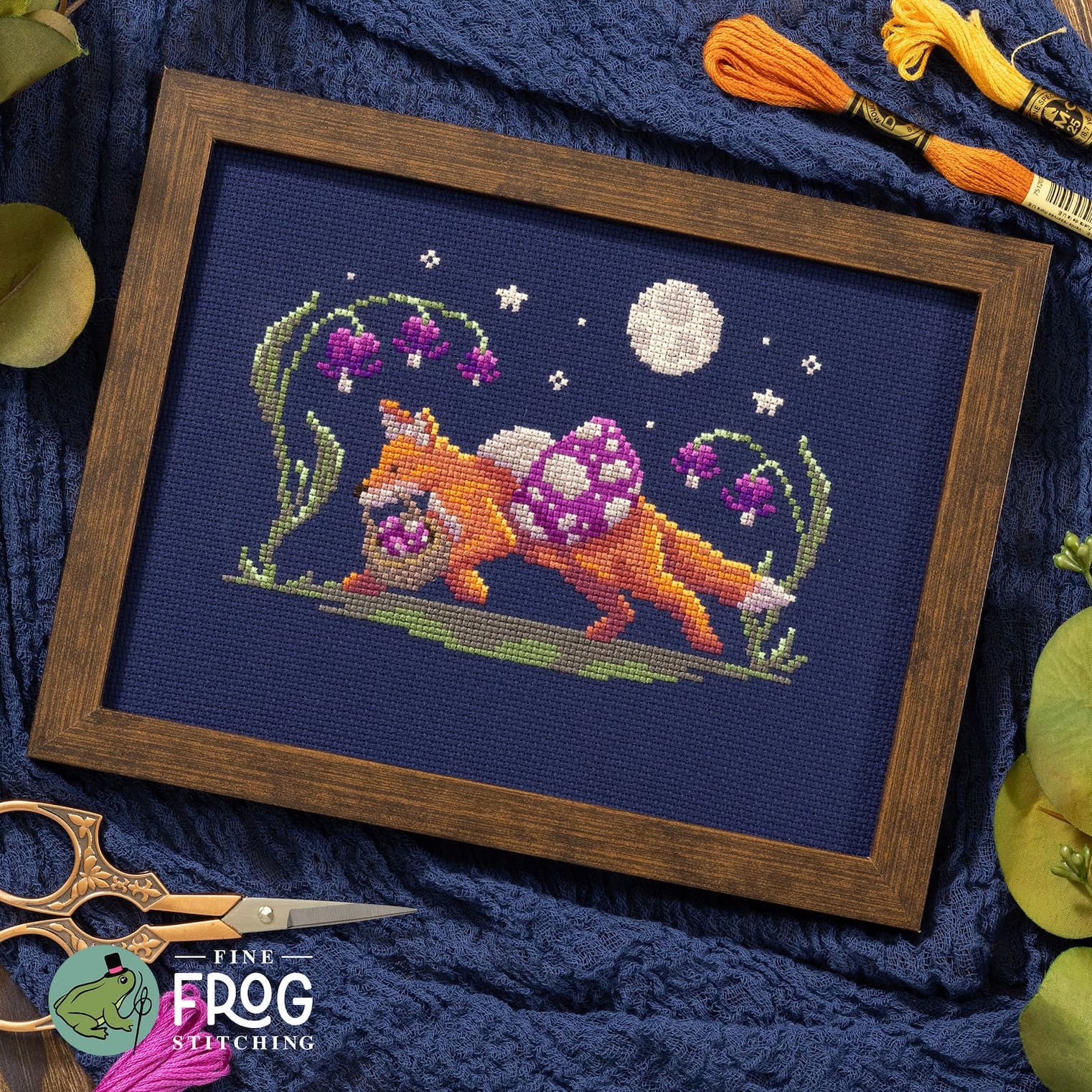 Mushroom Thief | Fine Frog Stitching
