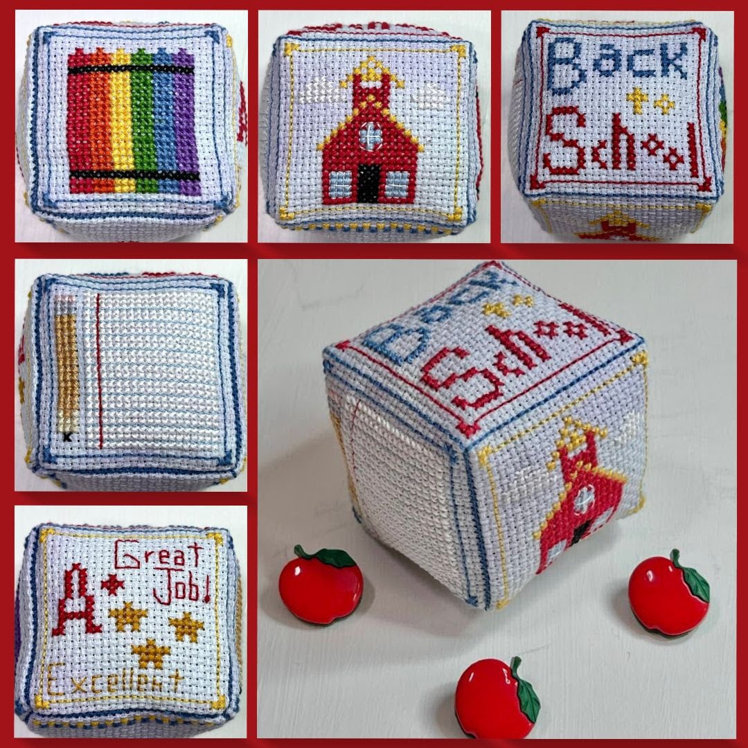 Back to School - Small Cube Series | Ladybug Stitches
