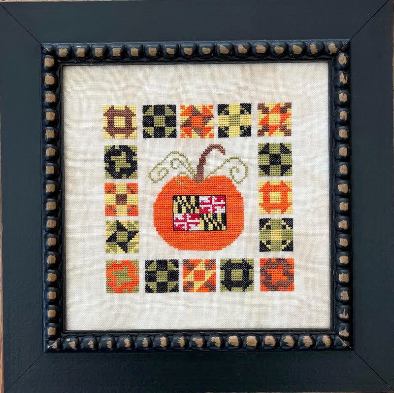 Quilted Maryland Pumpkin | Samplers Revisited