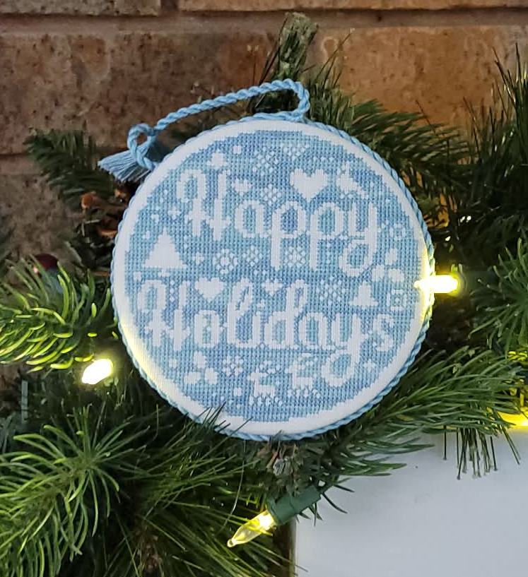 Happy Holidays Bauble | Wildflower Stitching