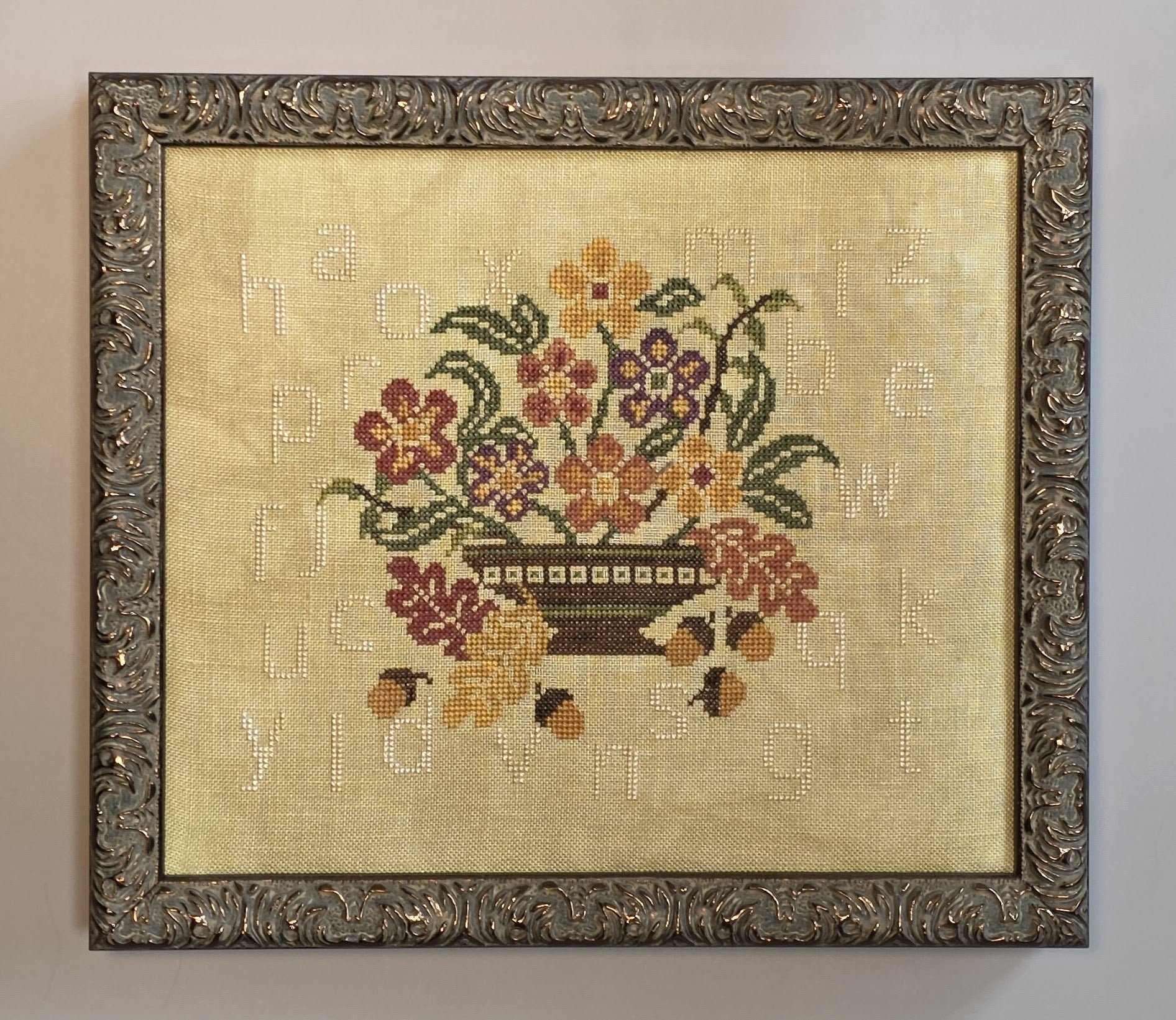 Autumn Basket Sampler | Wildflower Stitching