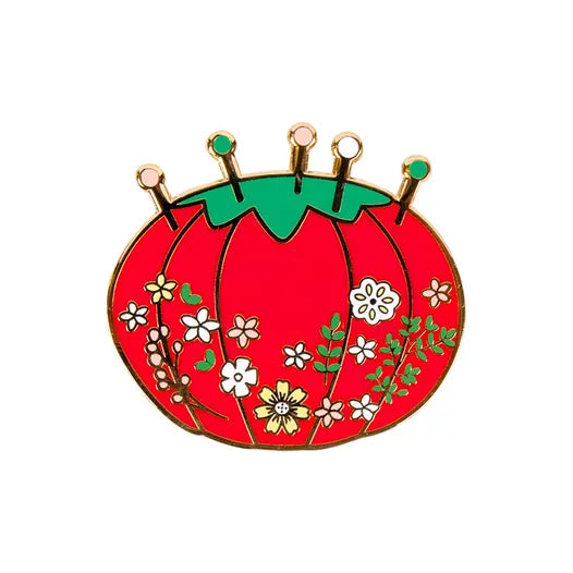 Vintage Tomato Pin Cushion Needle Minder | Flamingo Toes