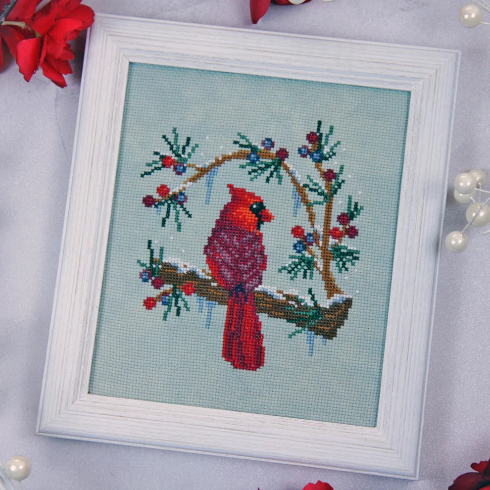 Winter's Cardinal | The Stitch Crypt